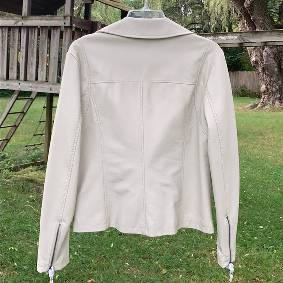 👚NWT Faux Leather Moto Jacket - Picture 7 of 16